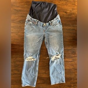 Abercrombie & Fitch Maternity Ankle Straight Jean 28 SHORT